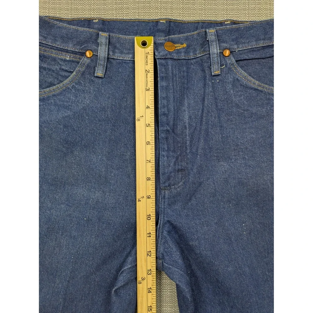 Wrangler 936PWD Jeans Mens 34x34 (35x34) Blue Denim Cowboy Cut Bootcut Western
